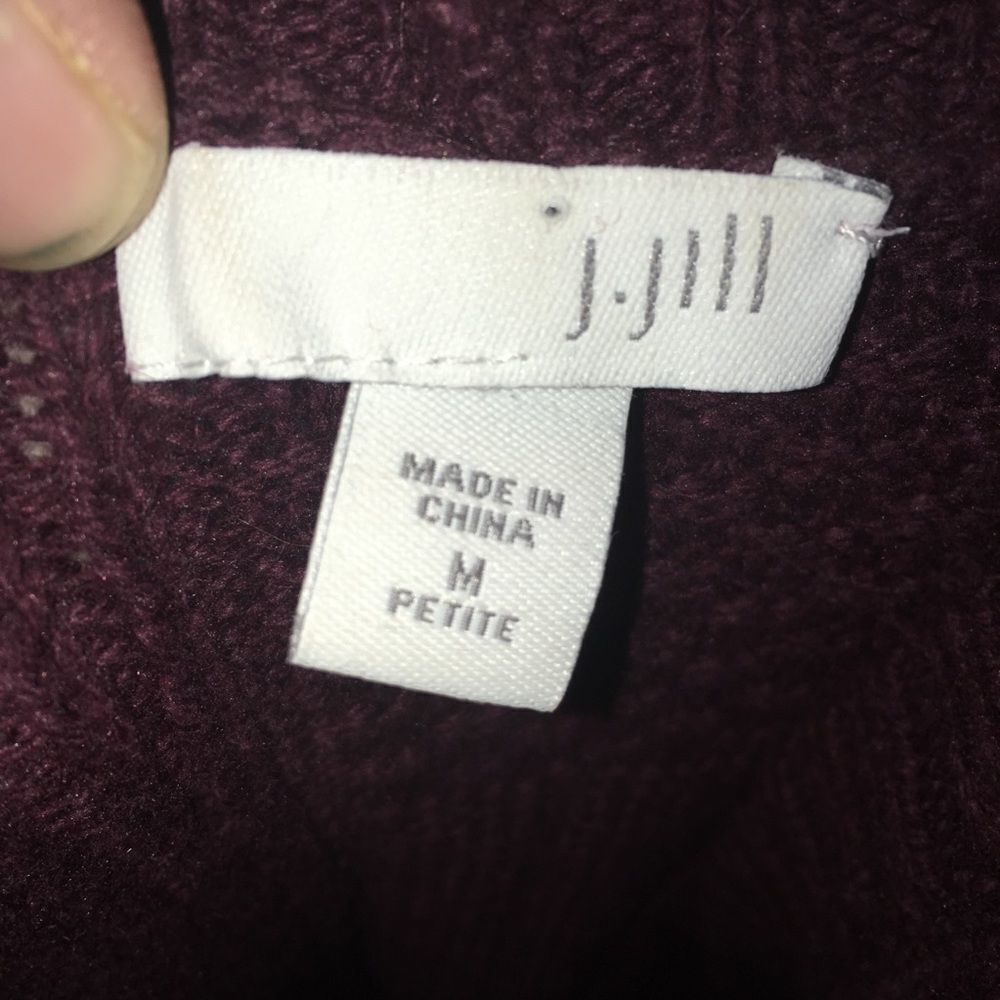 J Jill Patchwork Marooncardigan - image 3